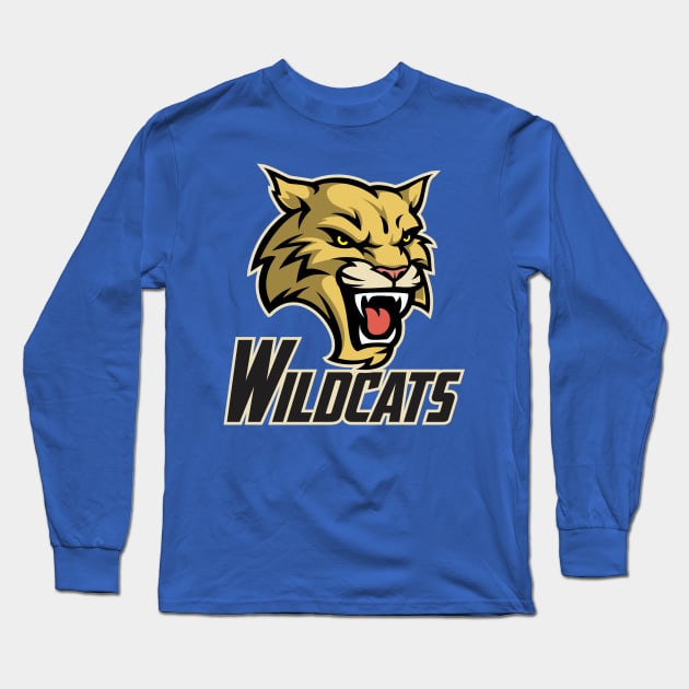 Wildcats sports logo Long Sleeve T-Shirt by DavesTees